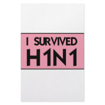 I Survived H1N1 Stationery