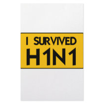 I Survived H1N1 Customized Stationery