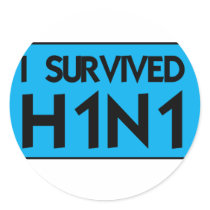 I Survived H1N1 Sticker