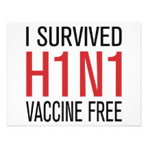 I Survived H1N1 Vaccine Free Custom Invite