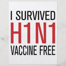 I Survived H1N1 Vaccine Free Flyer Design