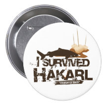 I survived Hákarl Button