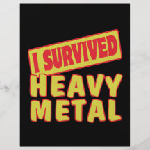 I SURVIVED HEAVY METAL PERSONALIZED FLYER