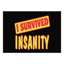 I SURVIVED INSANITY INVITE