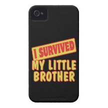 I SURVIVED MY LITTLE BROTHER iPhone 4 CASE