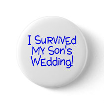 I Survived My Sons Wedding Blue Buttons