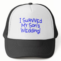 I Survived My Sons Wedding Blue Hat