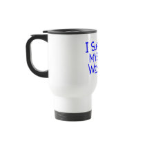 I Survived My Sons Wedding Blue Coffee Mugs