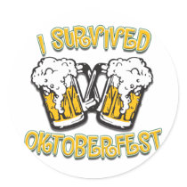 I Survived Oktoberfest Stickers