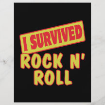 I SURVIVED ROCK N ROLL FLYER DESIGN