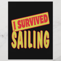 I SURVIVED SAILING FLYER DESIGN