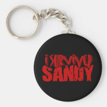 i survived SANDY Keychain