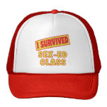 I SURVIVED SEX-ED CLASS HATS