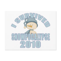 I Survived Snowpocalypse 2010 Post Cards