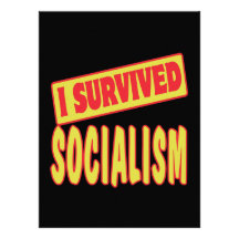 I SURVIVED SOCIALISM PERSONALIZED ANNOUNCEMENTS