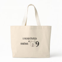 I Survived Swine '09 Canvas Bags