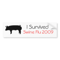 I Survived Swine Flu 2009 Bumper Sticker