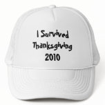 I Survived Thanksgiving Club Hats Caps Sports Team