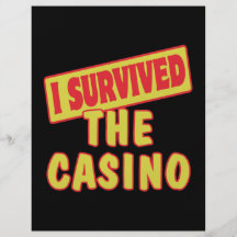 I SURVIVED THE CASINO CUSTOM FLYER