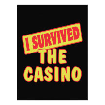 I SURVIVED THE CASINO INVITES