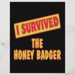I SURVIVED THE HONEY BADGER FULL COLOUR FLYER