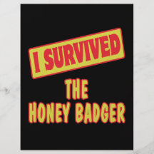 I SURVIVED THE HONEY BADGER FULL COLOUR FLYER