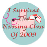 I survived the nursing class of 2009 stickers