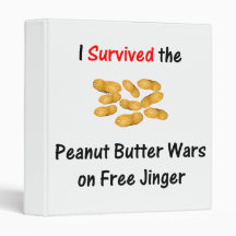 I Survived the Peanut Butter Wars at Free Jinger 3 Ring Binder