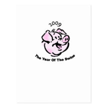 I Survived  The Swine Flu 2009 Post Card