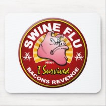 I Survived The Swine Flu - H1N1 Mousepad