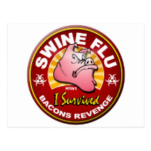 I Survived The Swine Flu - H1N1 Post Cards