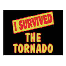 I SURVIVED THE TORNADO POST CARDS