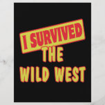 I SURVIVED THE WILD WEST PERSONALIZED FLYER