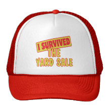 I SURVIVED THE YARD SALE TRUCKER HATS