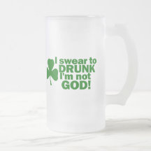 I Swear To Drunk I'm Not God! Coffee Mugs