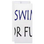 I Swim For Fun rack cards