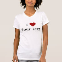 I T-shirt de coeur (personnalisez)