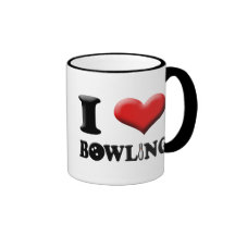 I tasse de bowling de coeur