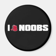 I (teabag) noobs fridge magnet