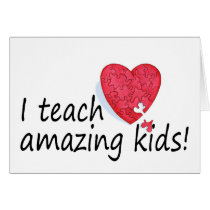 I Teach Amazing Kids Greeting Cards