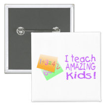 I Teach Amazing Kids (Numbers) Pins