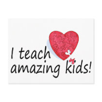 I Teach Amazing Kids Post Card