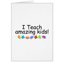 I Teach Amazing Kids (Puzzle) Card
