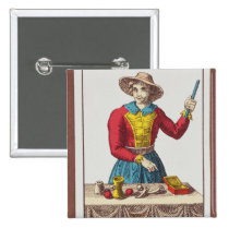 I The Magician, seven tarot cards buttons