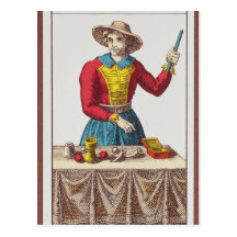 I The Magician, seven tarot cards Postcards