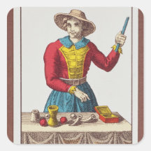 I The Magician, seven tarot cards Sticker