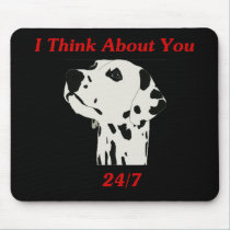 I Think About You 24/7 mousepads