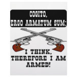 I Think Therefore I Am Armed letterhead