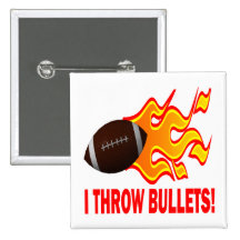 I Throw Bullets Buttons