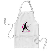 I Throw like a Girl Pink Softball Aprons
